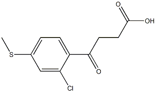 4-[2-CHLORO-4-(METHYLTHIO)PHENYL]-4-OXOBUTYRIC ACID Structure
