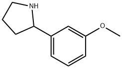 2-(3-甲氧苯基)-吡咯烷,103861-77-4,结构式