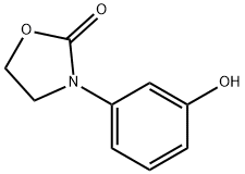 3-(3-hydroxyphenyl)-1,3-oxazolidin-2-one Struktur