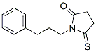 2-Pyrrolidinone,  1-(3-phenylpropyl)-5-thioxo- Structure