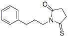 2-Pyrrolidinone,  1-(3-phenylpropyl)-5-thioxo-,103872-62-4,结构式