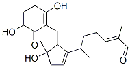 6-[5-[(2,5-Dihydroxy-6-oxo-1-cyclohexenyl)methyl]-4-hydroxy-4-methyl-1-cyclopentenyl]-2-methyl-2-heptenal|