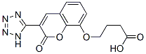 4-(2-oxo-3-(1H-tetrazol-5-yl)-2H-chromen-8-yloxy)butyric acid Struktur