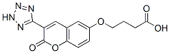 4-[2-oxo-3-(2H-tetrazol-5-yl)chromen-6-yl]oxybutanoic acid Structure