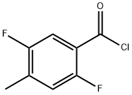 2,5-二氟-4-甲基苯甲酰氯,103877-56-1,结构式