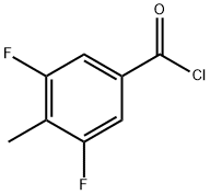 Benzoyl chloride, 3,5-difluoro-4-methyl- (9CI) 化学構造式