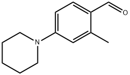2-甲基-4-(1-哌啶基)苯甲醛 结构式