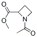 2-Azetidinecarboxylic acid, 1-acetyl-, methyl ester (9CI) 结构式