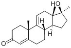 17beta-羟基-17-甲基雄甾-4,9(11)-二烯-3-酮,1039-17-4,结构式