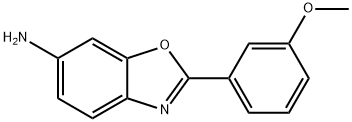 2-(3-甲氧苯基)-6-氨基苯并恶唑,1039335-17-5,结构式