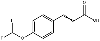 4-(Difluoromethoxy)cinnamicacid Struktur