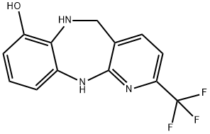 5H-Pyrido[2,3-b][1,5]benzodiazepin-7-ol, 6,11-dihydro-2-(trifluoroMethyl)- 结构式
