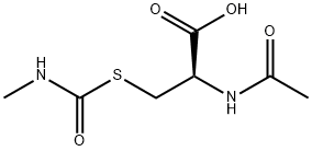 N-乙酰基-S-(N-甲基氨基甲酰基)-L-半胱氨酸,103974-29-4,结构式