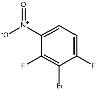 3-Bromo-2,4-difluoronitrobenzene 98% 化学構造式