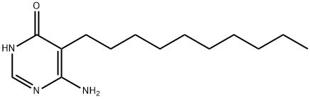 6-Amino-5-decyl-4-pyrimidinol Structure