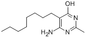 4-Pyrimidinol, 6-amino-2-methyl-5-octyl- Structure