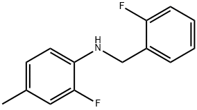 2-Fluoro-N-(2-fluorobenzyl)-4-Methylaniline, 97% Struktur