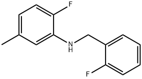 2-氟-N-(2-氟苄基)-5-甲基苯胺,1039824-40-2,结构式
