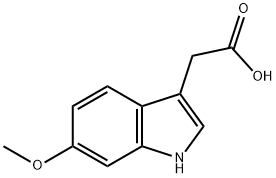 6-METHOXYINDOLE-3-ACETIC ACID Structure