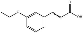 (2E)-3-(3-エトキシフェニル)アクリル酸 化学構造式