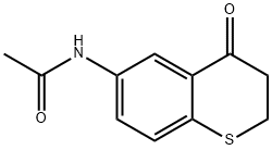 N-(3,4-Dihydro-4-oxo-2H-1-benzothiopyran-6-yl)acetamide Structure