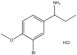1-(3-Bromo-4-methoxy-phenyl)-propylamine hydrochloride,1039981-52-6,结构式