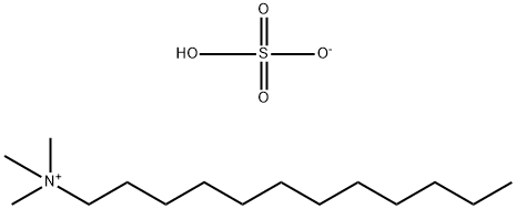 Dodecyltrimethylammonium hydrogen sulfate Struktur