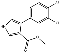 4-(3,4-DICHLOROPHENYL)-1H-PYRROLE-3-CARBOXYLICACIDMETHYLESTER Structure