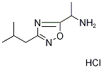 [1-(3-isobutyl-1,2,4-oxadiazol-5-yl)ethyl]amine hydrochloride 化学構造式