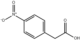 4-ニトロフェニル酢酸 化学構造式