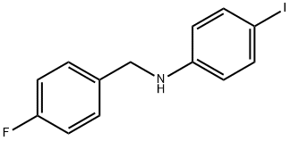 N-(4-氟苄基)-4-碘苯胺 结构式