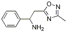 2-(3-Methyl-[1,2,4]oxadiazol-5-yl)-1-phenyl-ethylamine Struktur