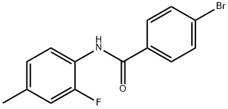 4-bromo-N-(2-fluoro-4-methylphenyl)benzamide Structure
