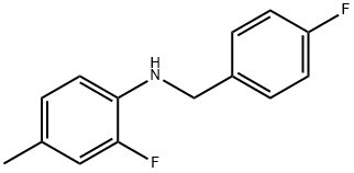 2-Fluoro-N-(4-fluorobenzyl)-4-Methylaniline, 97% Struktur