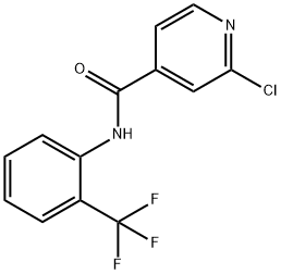 2-chloro-N-[2-(trifluoromethyl)phenyl]pyridine-4-carboxamide Struktur