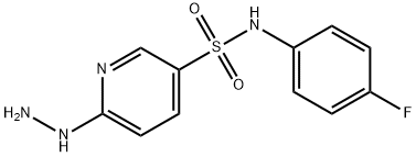N-(4-Fluorophenyl)-6-hydrazinopyridine-3-sulfonamide Structure