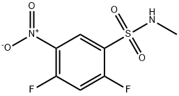2,4-Difluoro-N-methyl-5-nitrobenzenesulfonamide Struktur