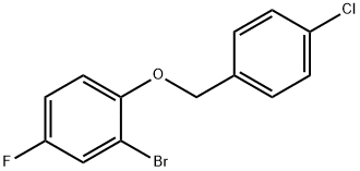 2-bromo-1-[(4-chlorophenyl)methoxy]-4-fluorobenzene Structure