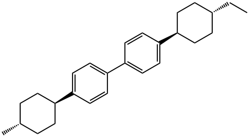[trans(trans)]-1,1'-Biphenyl, 4-(4-ethylcyclohexyl)-4'-(4-methylcyclohexyl) Structure
