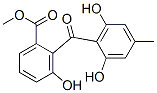 2-(2,6-Dihydroxy-4-methylbenzoyl)-3-hydroxybenzoic acid methyl ester Structure