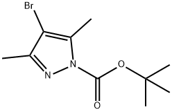 1-BOC-4-BROMO-3,5-DIMETHYLPYRAZOLE,1040276-87-6,结构式