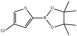 2-(4-Chlorothiophen-2-yl)-4,4,5,5-tetramethyl-1,3,2-dioxaborolane, 1040281-84-2, 结构式