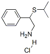 2-phenyl-2-propan-2-ylsulfanyl-ethanamine hydrochloride Struktur
