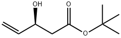 (S)-tert-butyl 3-hydroxypent-4-enoate 化学構造式