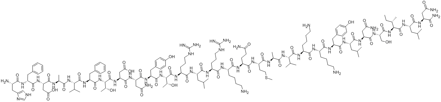 (D-PHE2)-VIP (HUMAN, BOVINE, PORCINE, RAT) Struktur