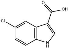 5-クロロ-1H-インドール-3-カルボン酸 化学構造式