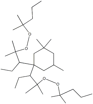 1,1-Bis(t-hexylperoxy)-3,3,5-trimethyl cyclohexane Struktur