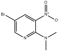 5-溴-N,N-二甲基-3-硝基吡啶-2-胺, 1040682-46-9, 结构式