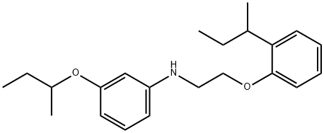 N-[3-(sec-Butoxy)phenyl]-N-{2-[2-(sec-butyl)-phenoxy]ethyl}amine 结构式