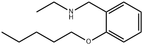 N-[2-(Pentyloxy)benzyl]-1-ethanamine 结构式